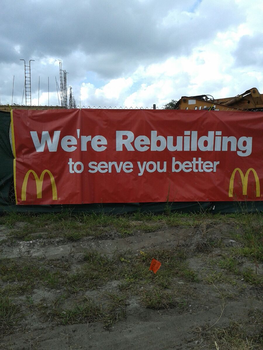 Mcdonalds Sawgrass promenade construction