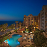 Embassy Suites Deerfield Beach Resort Pool at night time